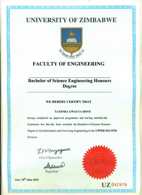 U Certificate ~ University Certificate | cosmora