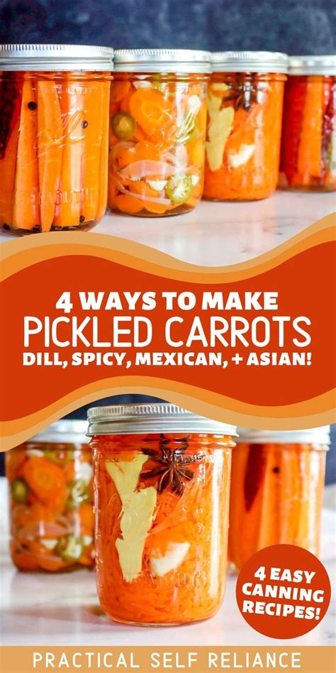 How to Make Pickled Carrots | Recipe | Canning recipes, Easy pickling ...