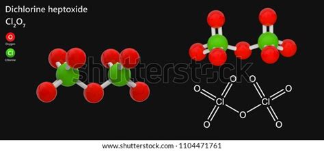 Dichlorine Heptoxide Chemical Compound Formula Cl2o7 Stock Illustration ...