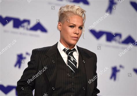 Pink Arrives Mtv Video Music Awards Editorial Stock Photo - Stock Image ...