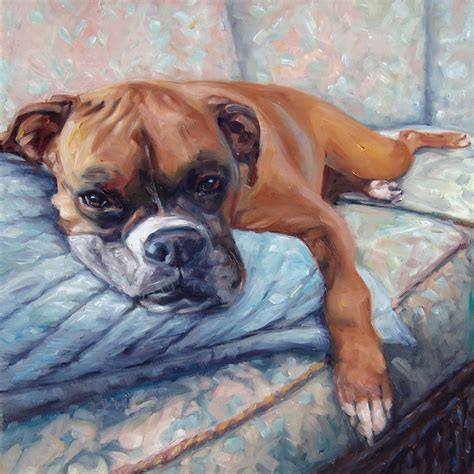 CouchPotato custom Dog Paintings Pet Portraits Paintings in