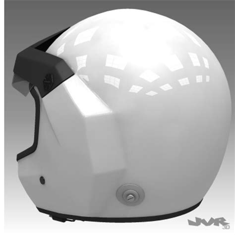 Rally Helmet Car 3d Model