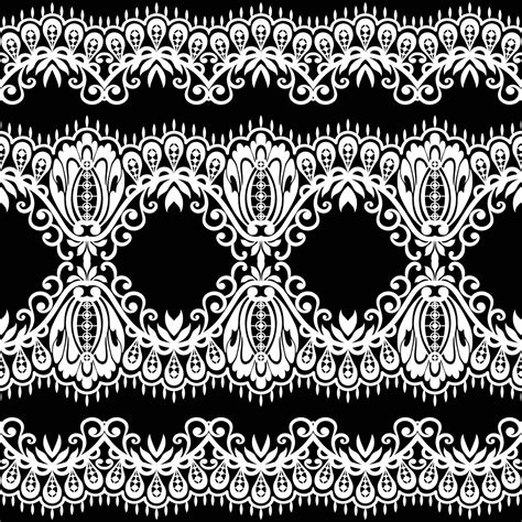 Seamless flower lace pattern 8544216 Vector Art at Vecteezy