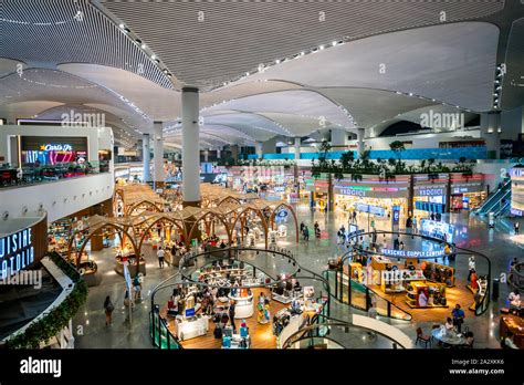 ISTANBUL,TURKEY,AUGUST 02, 2019: Interior view of the Istanbul new ...