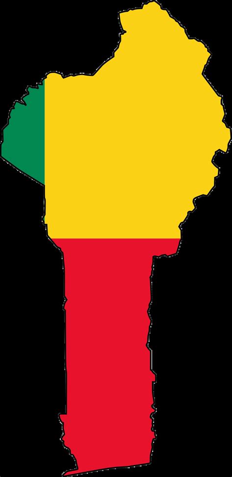 Benin Flag Map - Mapsof.Net