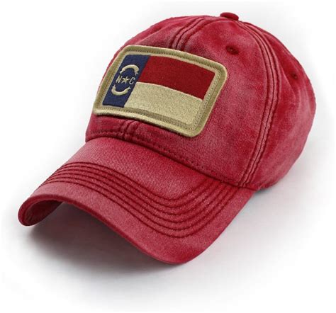 North Carolina Flag Patch Ballcap, Nautical Red at Amazon Men’s ...