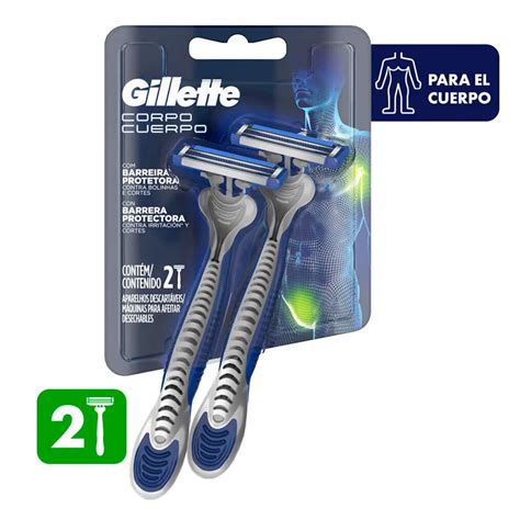 Maquina de afeitar GILLETTE cuerpo x2 unds