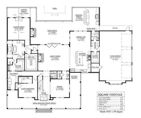 3500 Sq Ft Ranch House Floor Plans | Viewfloor.co