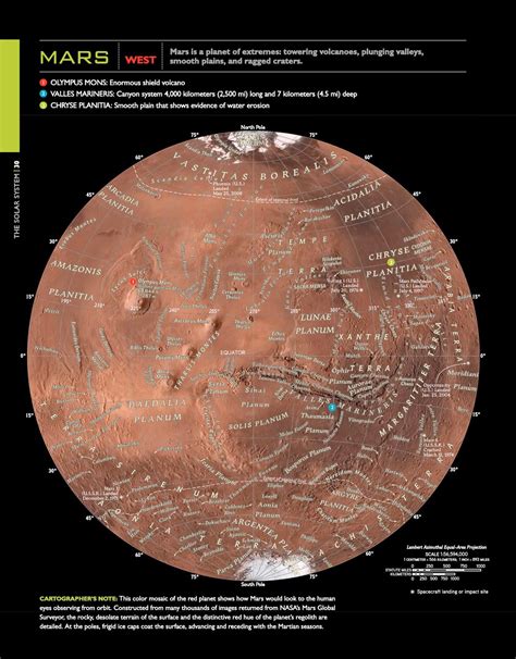 Mars Political Map