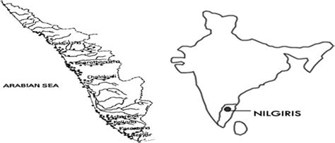 Distribution of Monazite sand along the Kerala coast. | Download ...