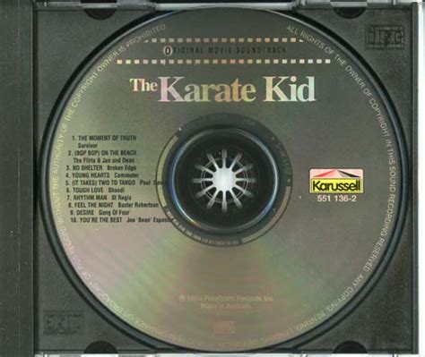 Karate Kid Soundtrack (1984) - CD Sniper Reference Collection of Rare ...