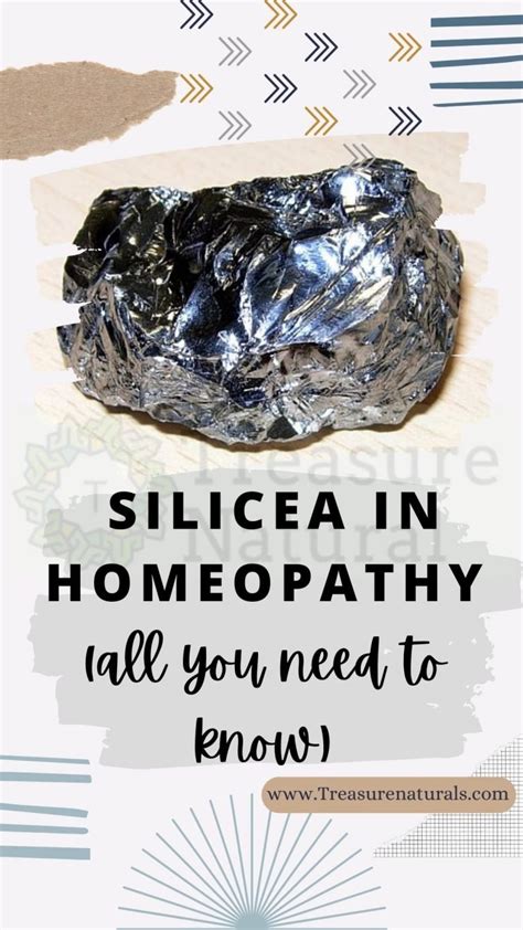 Silicea in homeopathy (all you need to know) - TreasureNatural