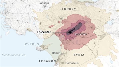 Maps: 7.8-Magnitude Earthquake Strikes Turkey, Syria, Lebanon and ...