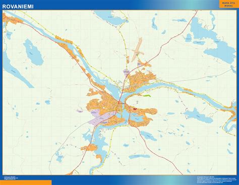 Rovaniemi map Finland | Wall maps