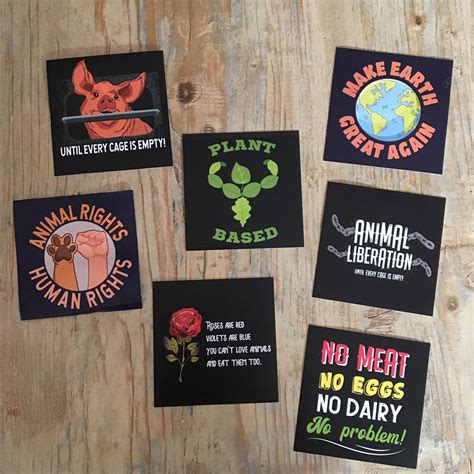 Vegan Stickers Pack Indoors Use Only Vegan Sticker Vegan | Etsy