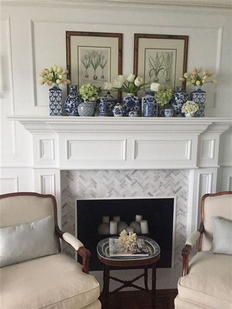 32 Stunning Fireplace Mantel Decor Ideas You Should Copy Now - HMDCRTN