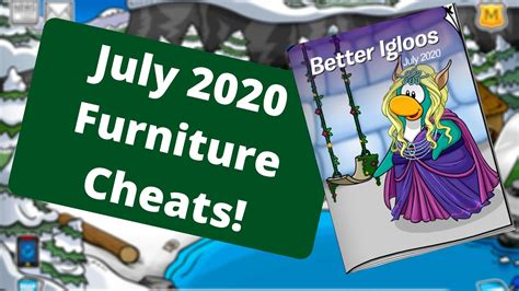 Club Penguin Rewritten - July 2020 Furniture Catalog Cheats - YouTube