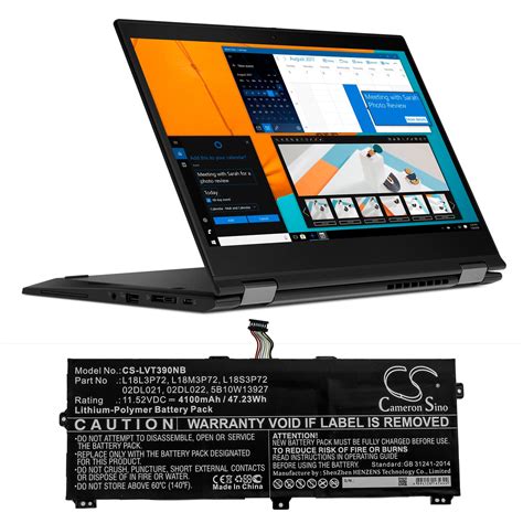 Lenovo ThinkPad X390 Yoga ThinkPad X390 Yoga(20NNA Replacement Battery ...