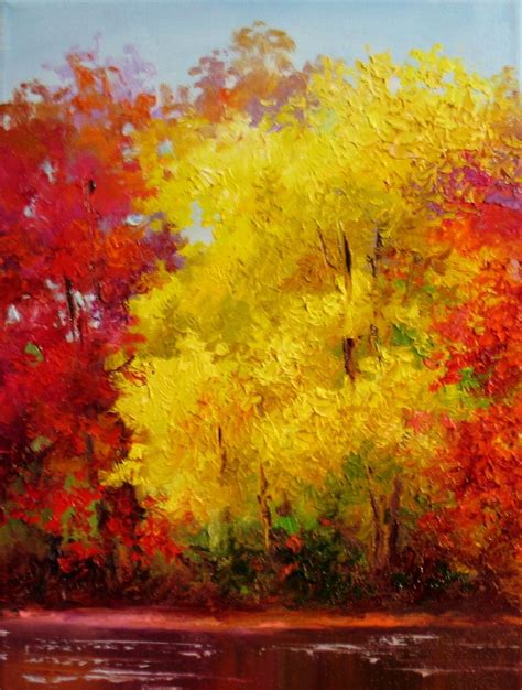 Yellow Fall Tree - SOLD | Autumn painting, Fall tree painting, Fall ...