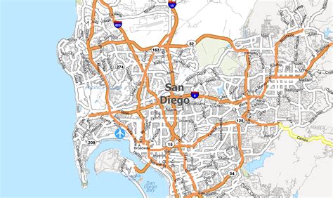 Map of San Diego, California - GIS Geography