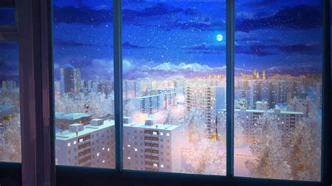 Anime Winter Scenery Wallpaper