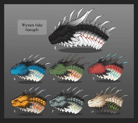 Wyvern Color Concepts by Krocodilian on DeviantArt