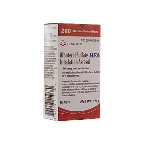 Albuterol Sulfate Hfa (ventolin) (200 Actuations)