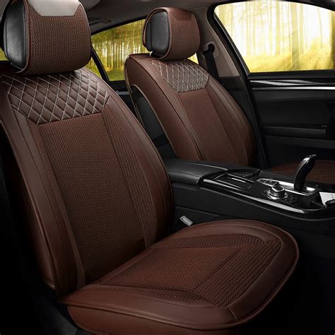 Breathable honeycomb fabric Universal Luxury Auto Seat Covers Wearable ...