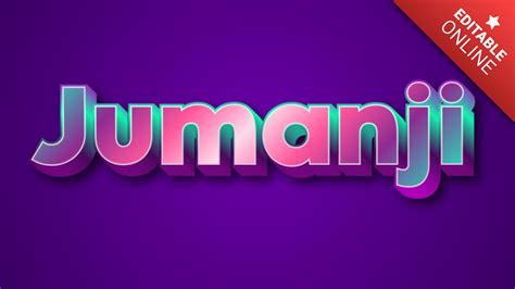 Jumanji | Text Effect Generator