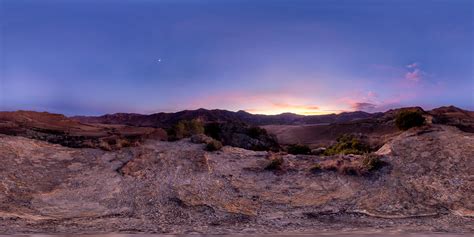 Sunset At Rocky Desert • HDRI Haven