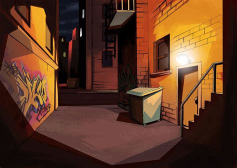 cartoon alley | Alley Way background by Frikxnel on DeviantArt | City ...