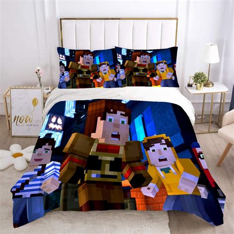 Minecraft Diamond Bed Sheets Worlds Minecraft Duvet Covers Twin Full ...