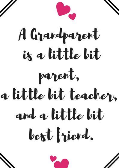 Free Grandparents Day Quote Card Printables | Quote cards ...