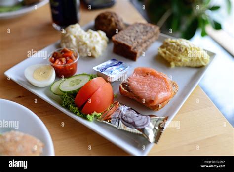 Traditional faroese food in Gjaargardur Guesthouse, Gjógv, Faroe ...