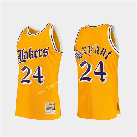 Retro Version Los Angeles Lakers Yellow #24 NBA Jersey-Los Angeles ...