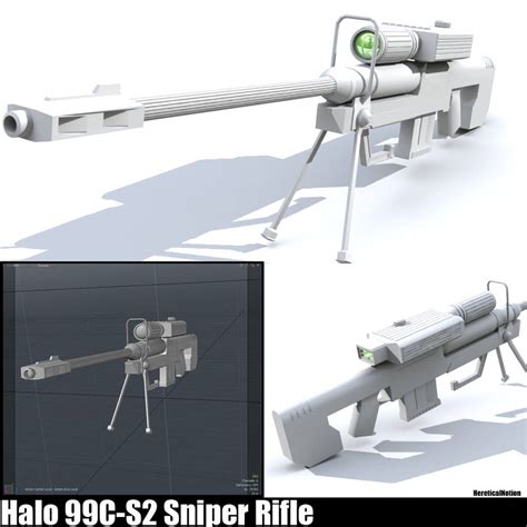 UNSC 99C-S2 Sniper Rifle by HereticalNotion on DeviantArt