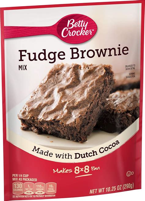 Betty Crocker Baking Mix, Fudge Brownie, 10.5 oz Pouch 290g : Amazon.co ...