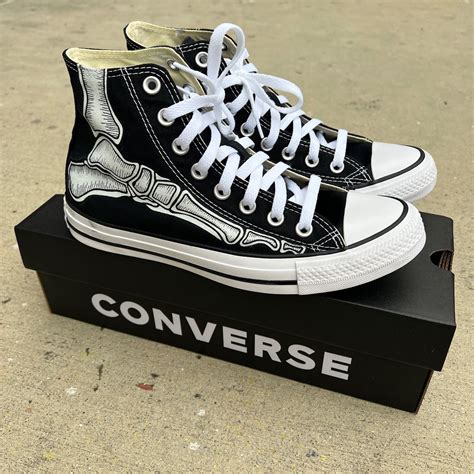 Custom Skeleton Feet Shoes - Custom Converse Shoes | Custom converse ...