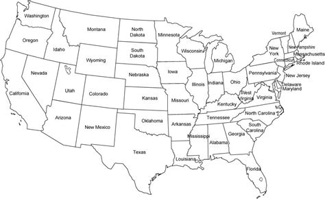 Free Printable Map Of The United States To Color - Printable Online