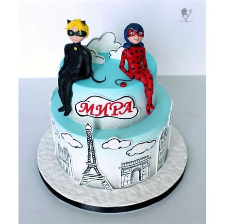 Miraculous Ladybug & Cat Noir | Ladybug cakes, Miraculous ladybug party ...