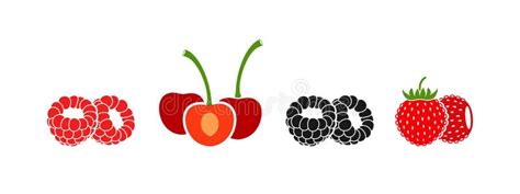 Berry Logo. Isolated Berry on White Background Stock Vector ...