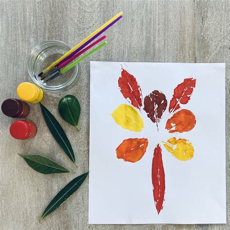 Leaf Printing Art - Early Education Zone