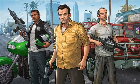 HD wallpaper: gta v characters, trevor, franklin clinton, michael de ...