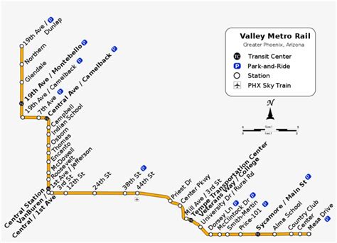 Valley Metro Light Rail Map