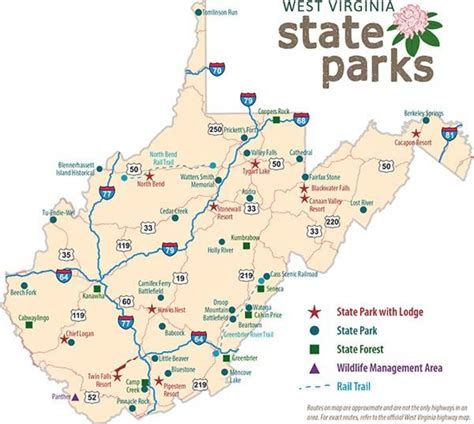 West Virginia State Parks Map - Printable Map