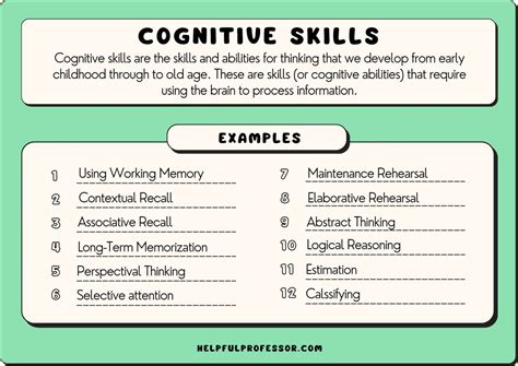 23 Cognitive Skills Examples (2024)