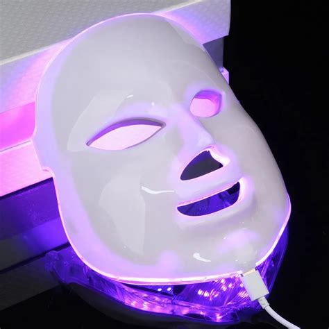 7 Color Light Photon PDT LED Facial Mask Electric Face Massage Skin ...