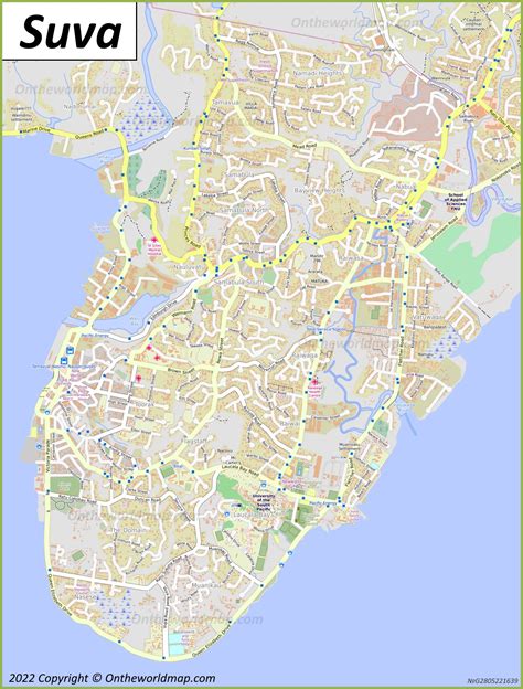 Suva Fiji Map