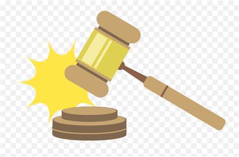 Auction Hammer Or Gavel Clipart - Clipart Hammer And Gavel Emoji,Gavel ...