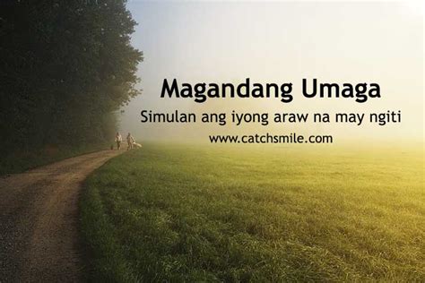 Simulan ang iyong araw na may ngiti - Magandang Umaga - Catch Smile